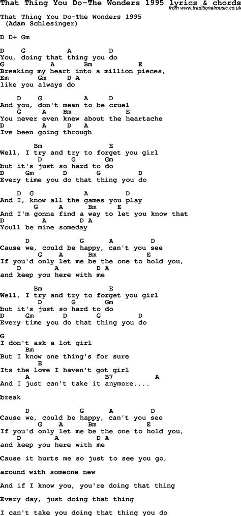 lyrics that thing you do|More.